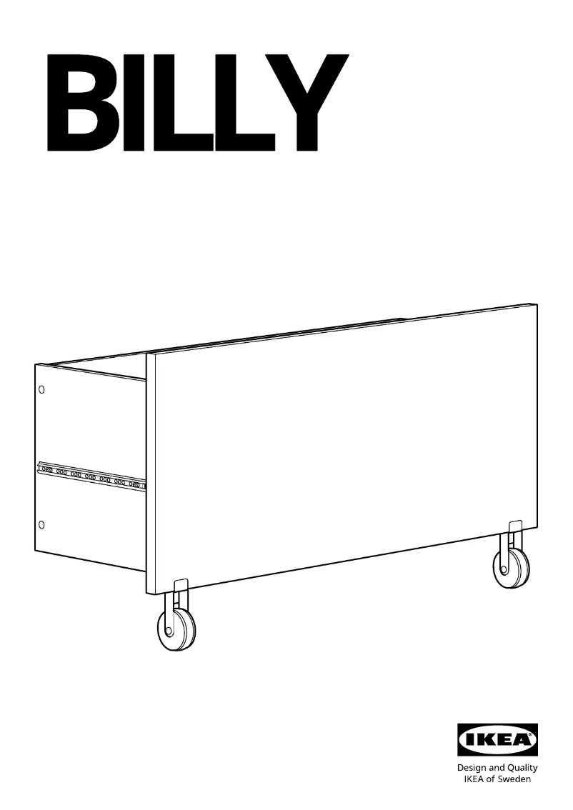 Imagen de la primera página del manual del dispositivo BILLY 005.216.94