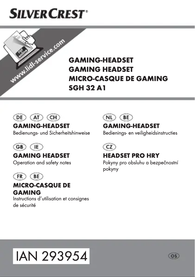 Page 1 de la notice Manuel utilisateur SilverCrest SGH 32 A1