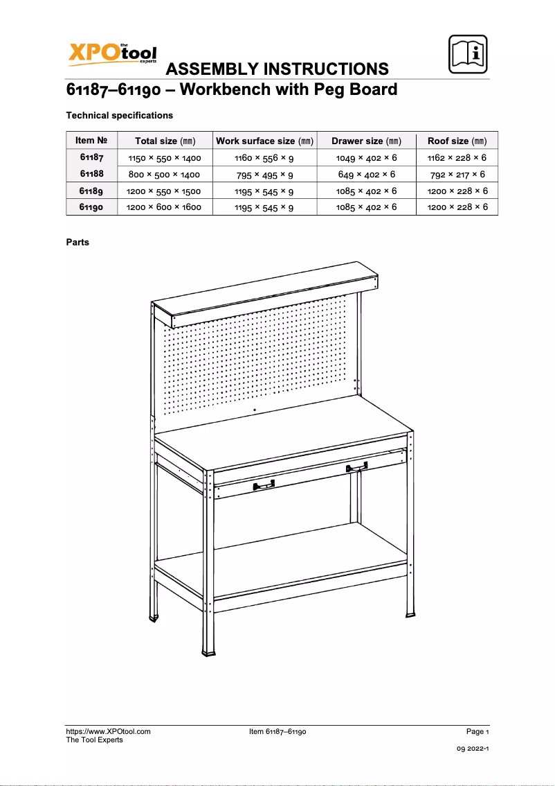Página 1 del manual Manual de usuario WilTec 61188