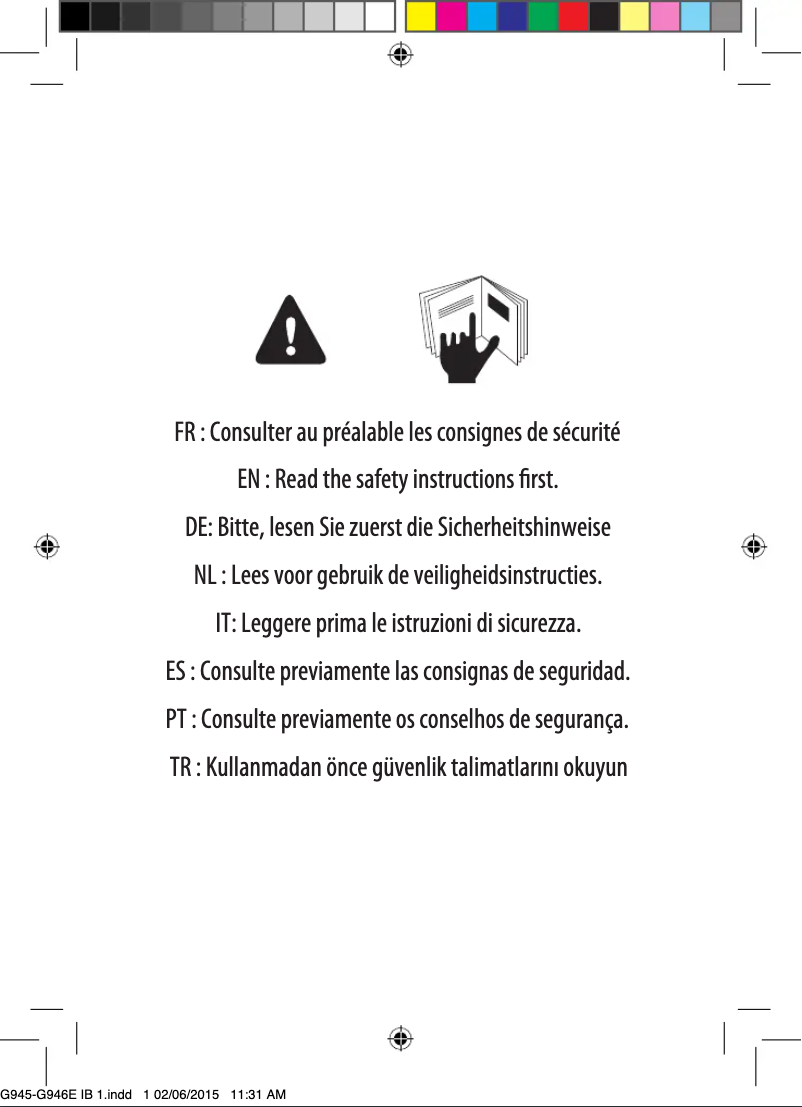 Image de la première page du manuel de l'appareil Homelight Connected G946E