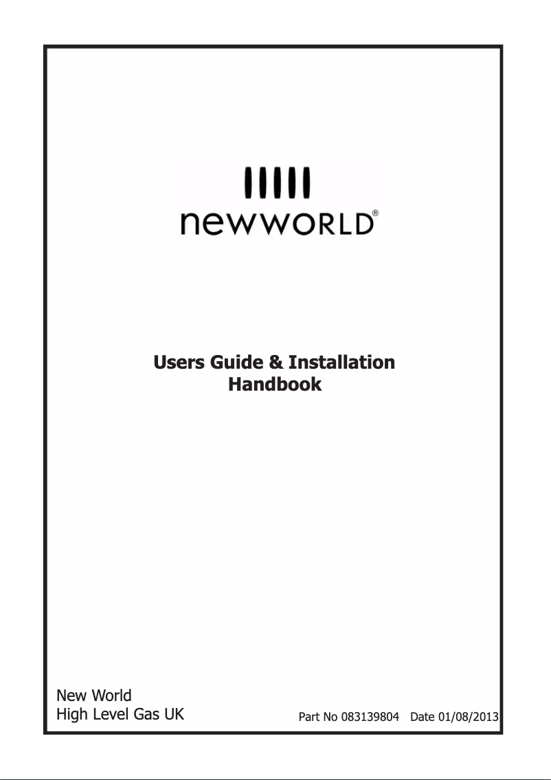 Page n°1 - Manuel utilisateur New World 50THLG