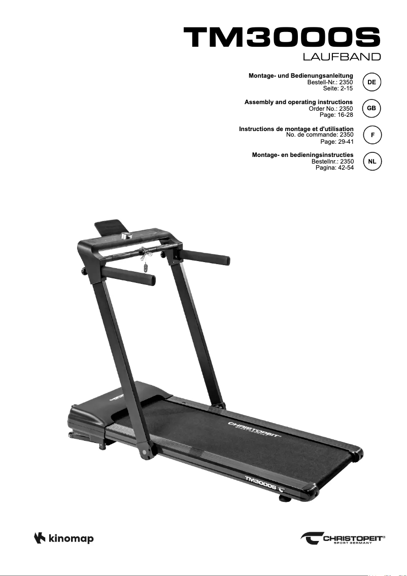Page 1 de la notice Manuel utilisateur Christopeit TM 3000 S