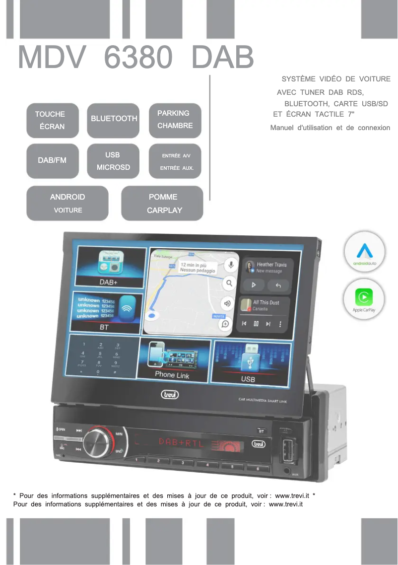 Image de la première page du manuel de l'appareil MDV 6380 DAB