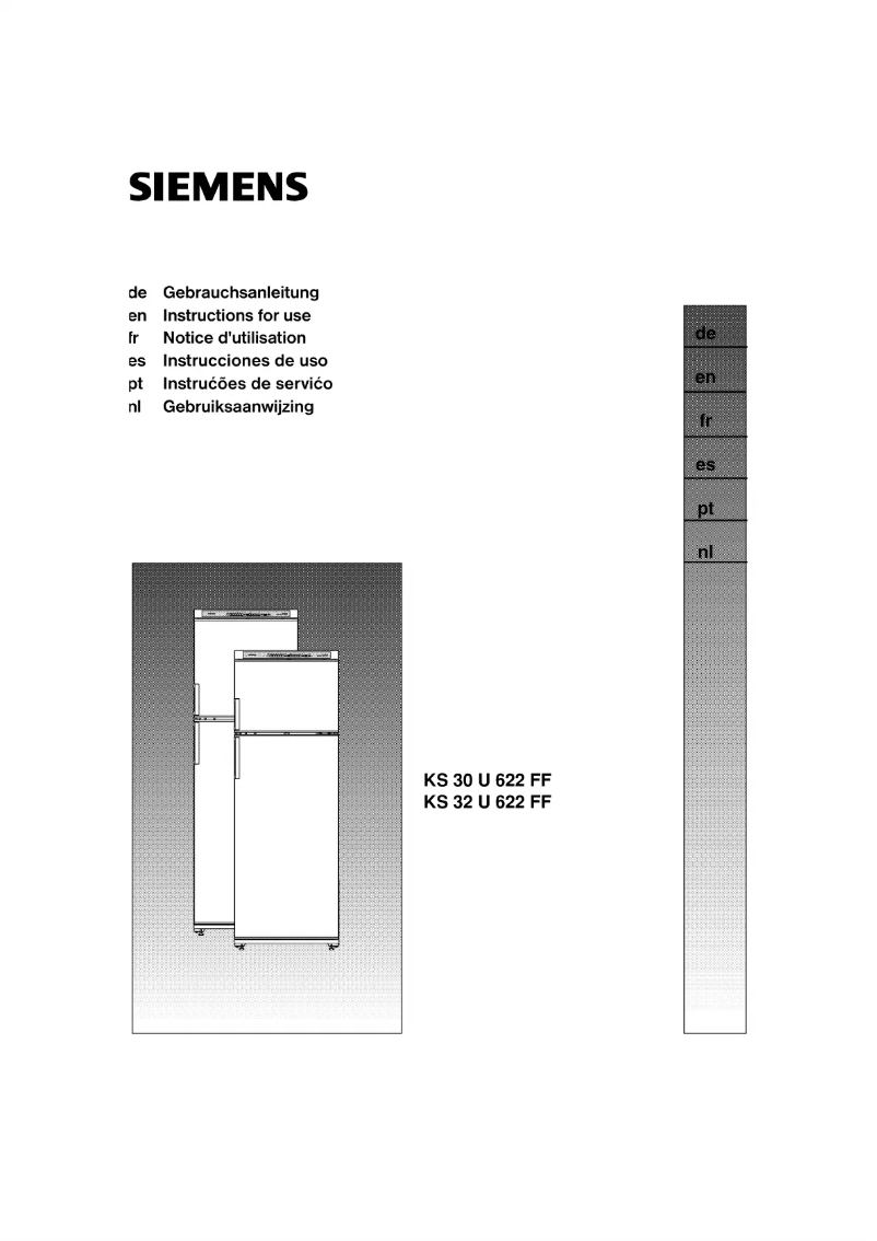 Page n°1 - Manuel utilisateur Siemens KS32U622
