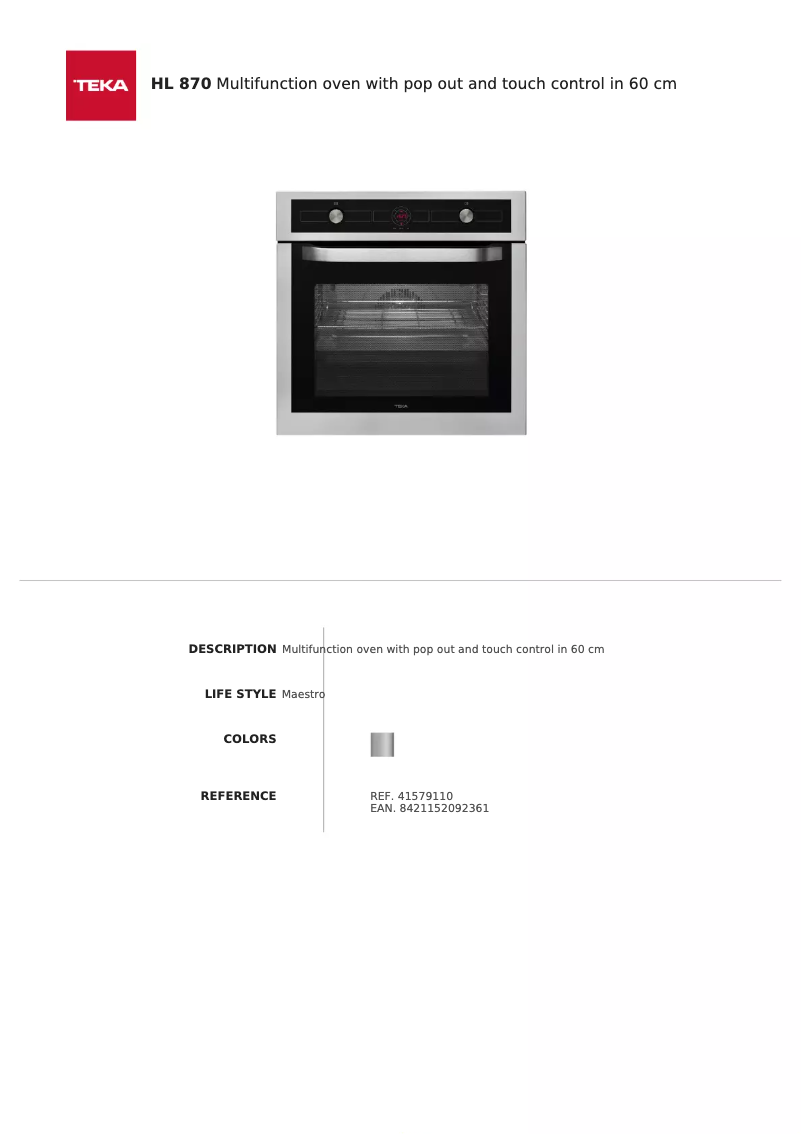 Image de la première page du manuel de l'appareil HL 870