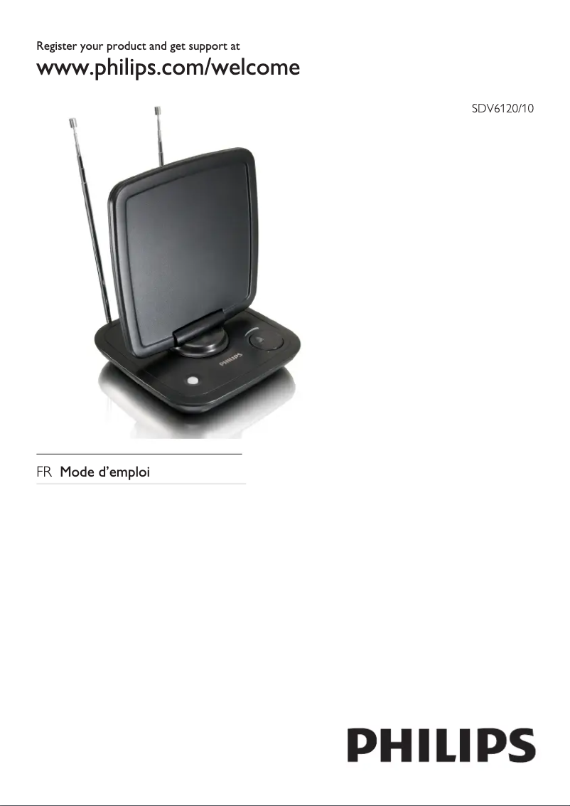 Page 1 of the manual User Manual Philips SDV6120