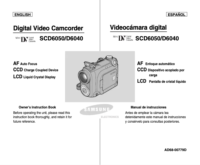 Page 1 de la notice Manuel utilisateur Samsung SC-D6050