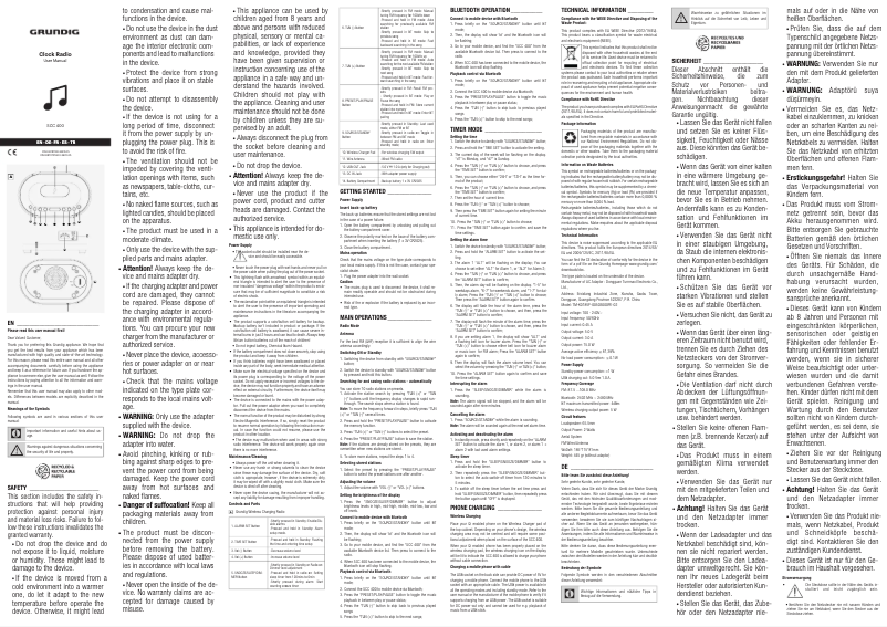 Página 1 del manual Manual de usuario Grundig SCC 400