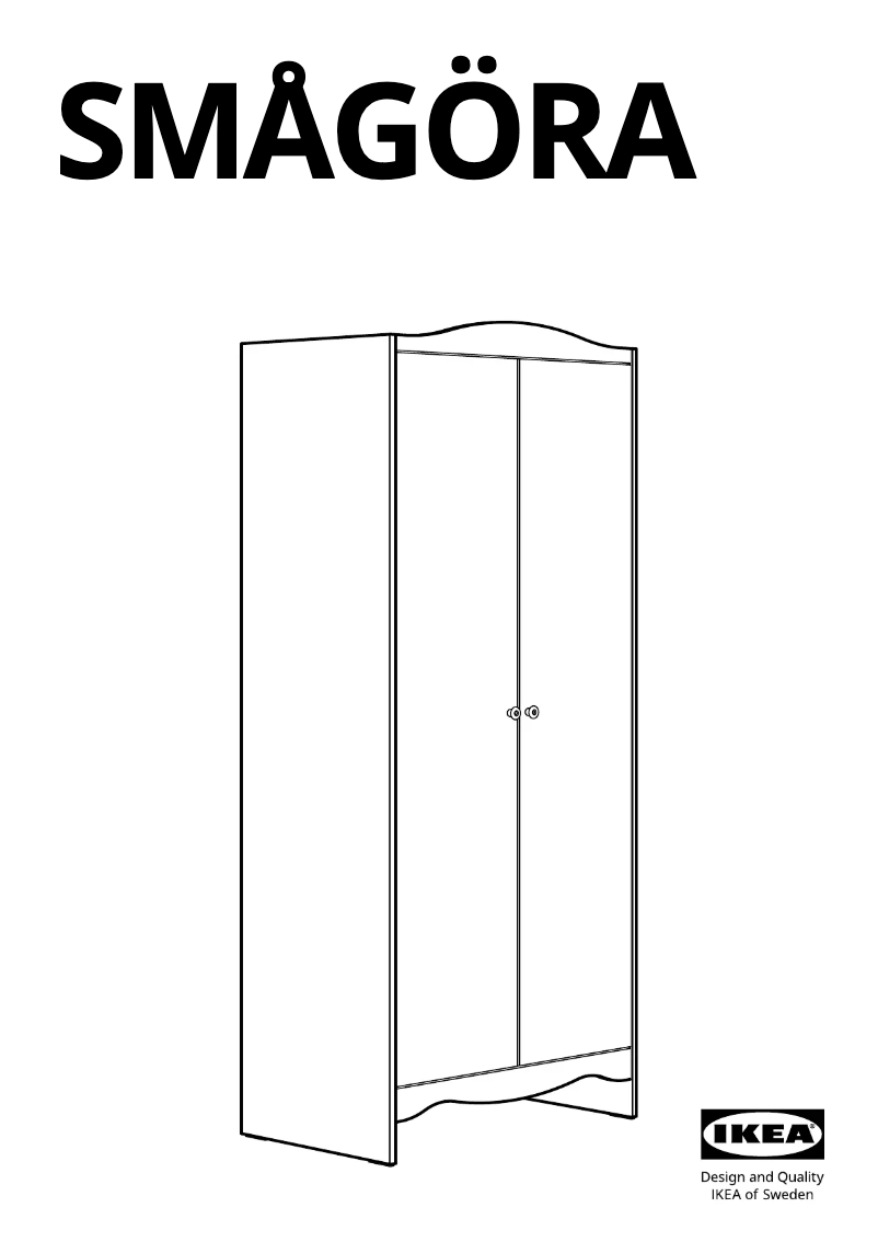 Página 1 del manual Manual de usuario Ikea SMÅGÖRA 705.767.01