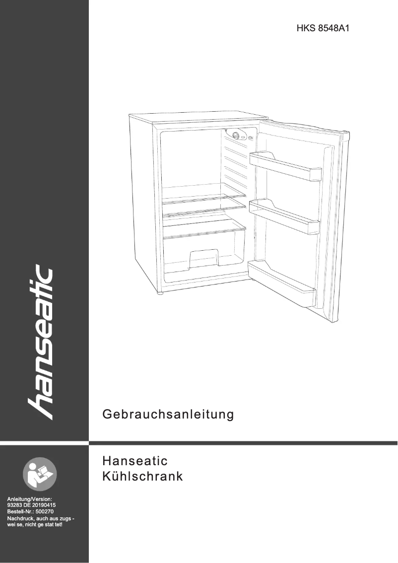 Página 1 del manual Manual de usuario Hanseatic HKS8548A1
