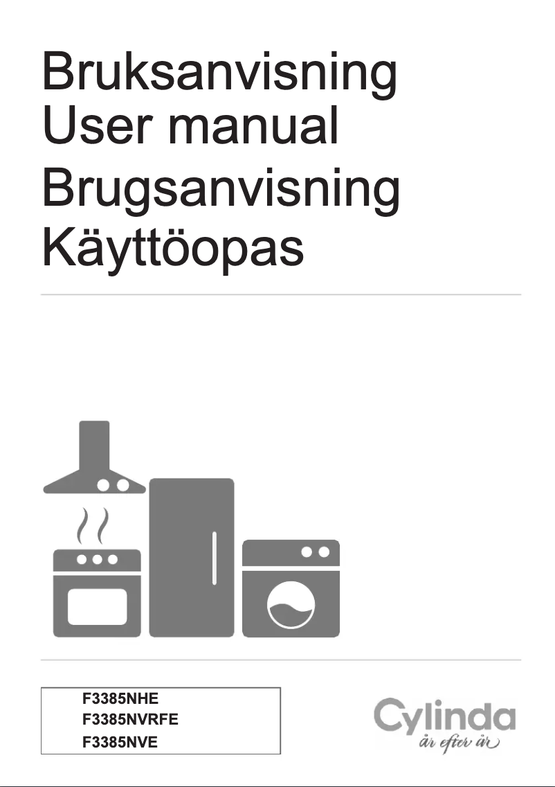 Page 1 de la notice Manuel utilisateur Cylinda F3385NVRFE