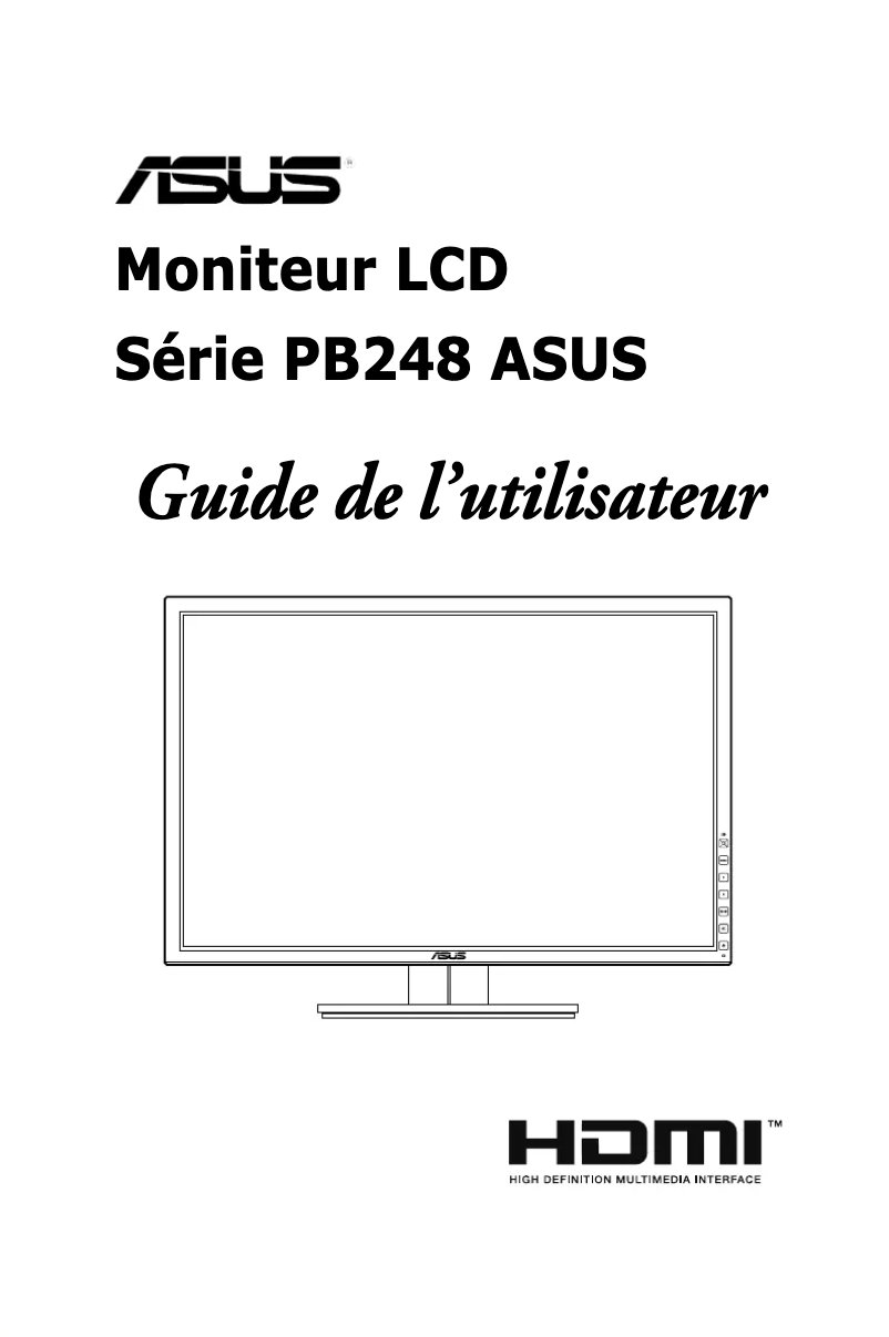 Page n°1 - Manuel utilisateur Asus PB248Q