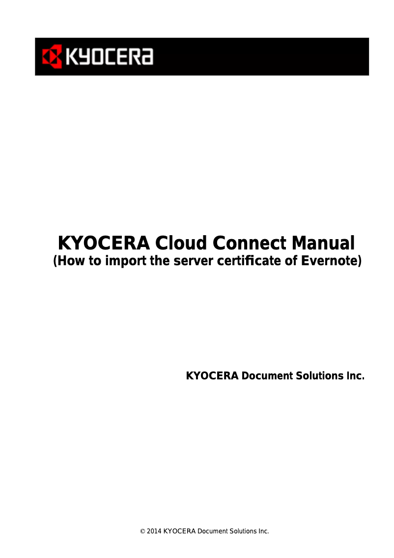 Page 1 de la notice Manuel utilisateur Kyocera FS-C5350DN