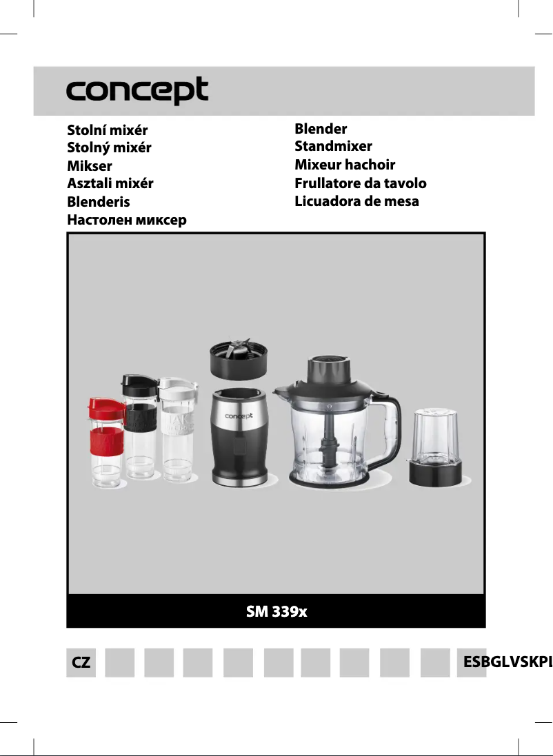 Page n°1 - Manuel utilisateur Concept SM3393