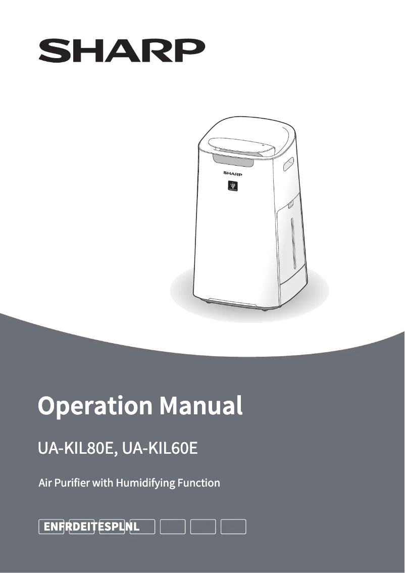 Page n°1 - Manuel utilisateur Sharp UA-KIL60E