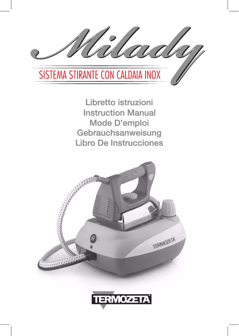 Page 1 de la notice Manuel utilisateur Termozeta Milady