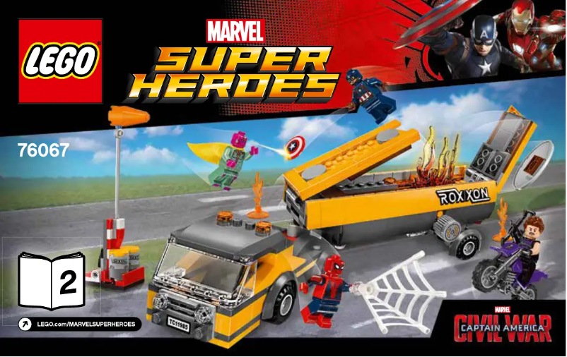 Page 1 de la notice Manuel utilisateur Lego Marvel Super Heroes 76067