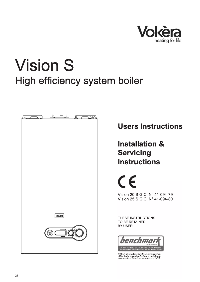 Page n°1 - Manuel utilisateur Vokèra Vision 20S