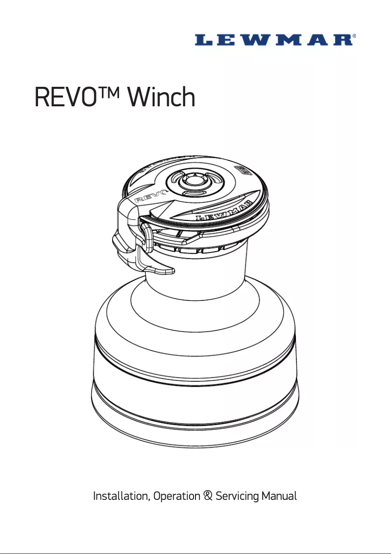 Page n°1 - Manuel utilisateur Lewmar Revo