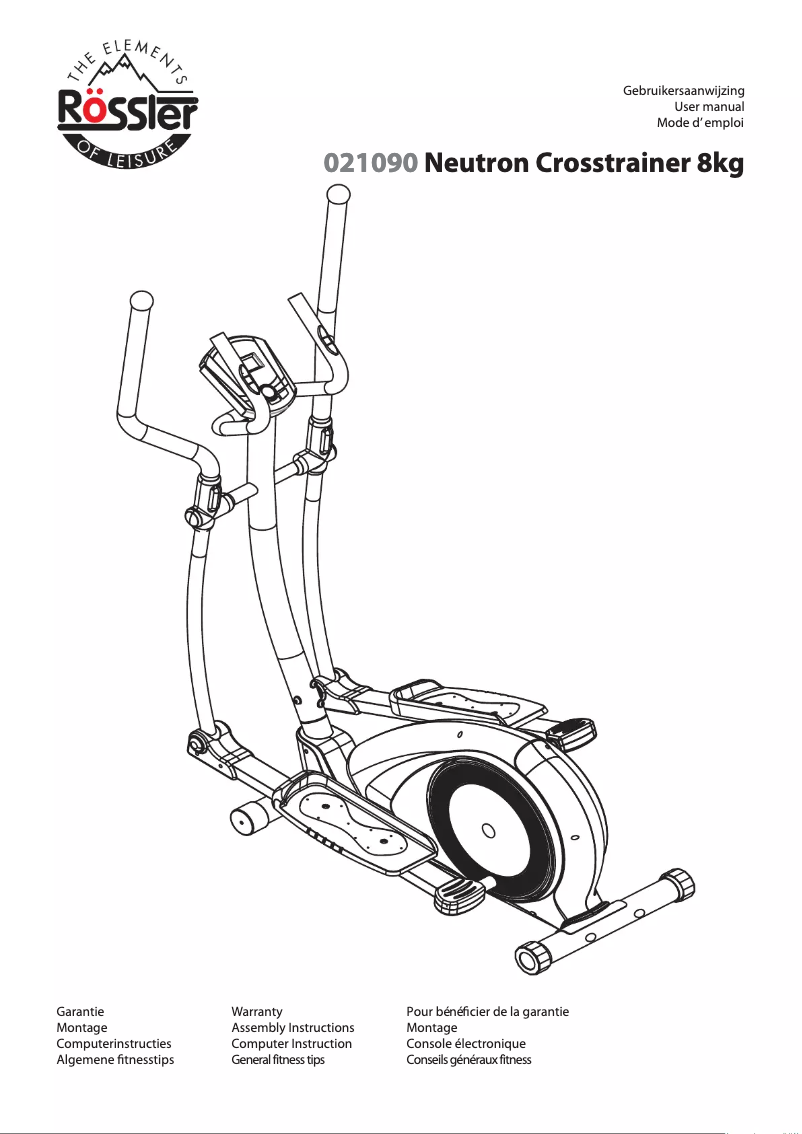 Image de la première page du manuel de l'appareil Neutron 021090
