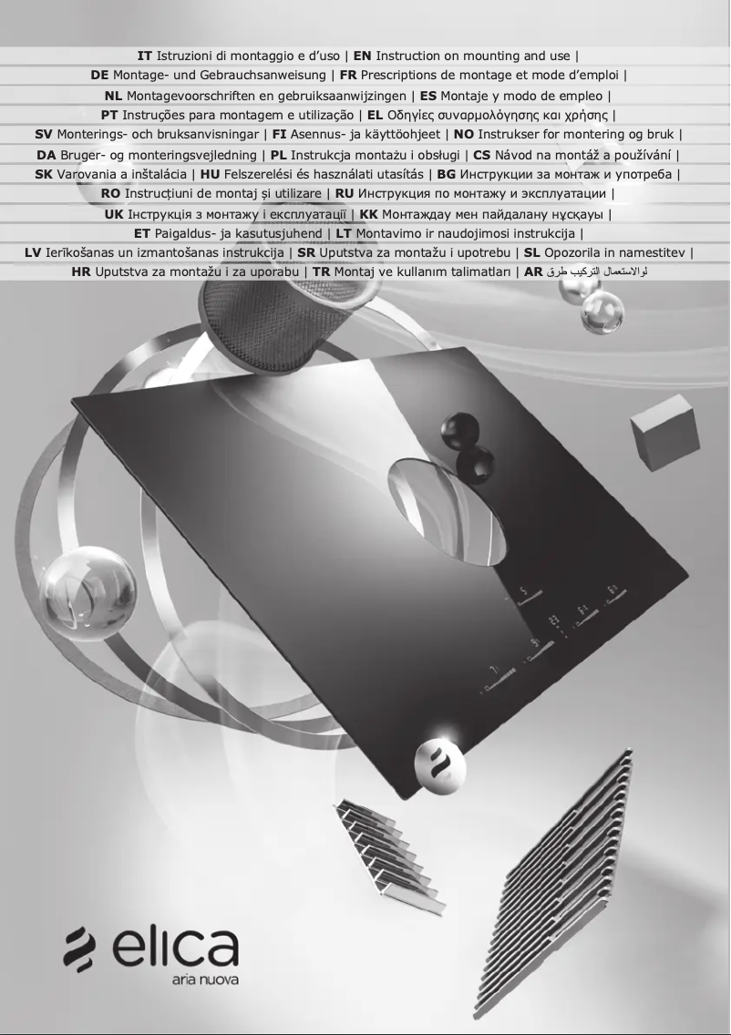 Page 1 de la notice Guide d'installation Elica NIKOLATESLA FIT 3Z PRF0184551