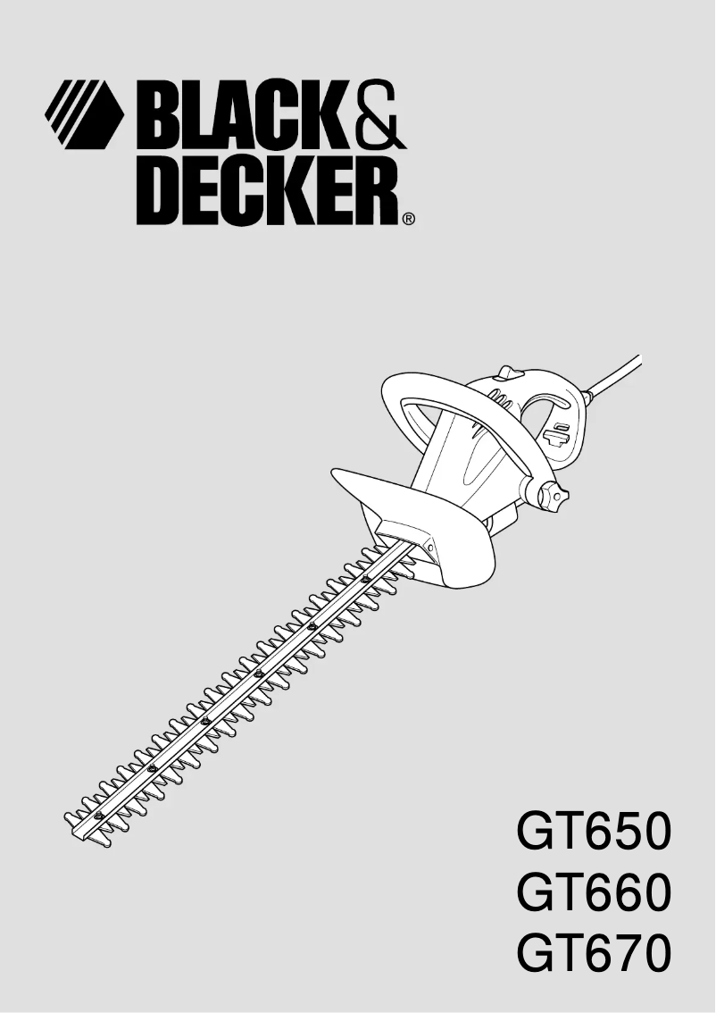 Page n°1 - Manuel utilisateur Black & Decker GT680
