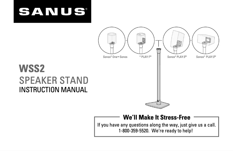 Page n°1 - Manuel utilisateur Sanus WSS2