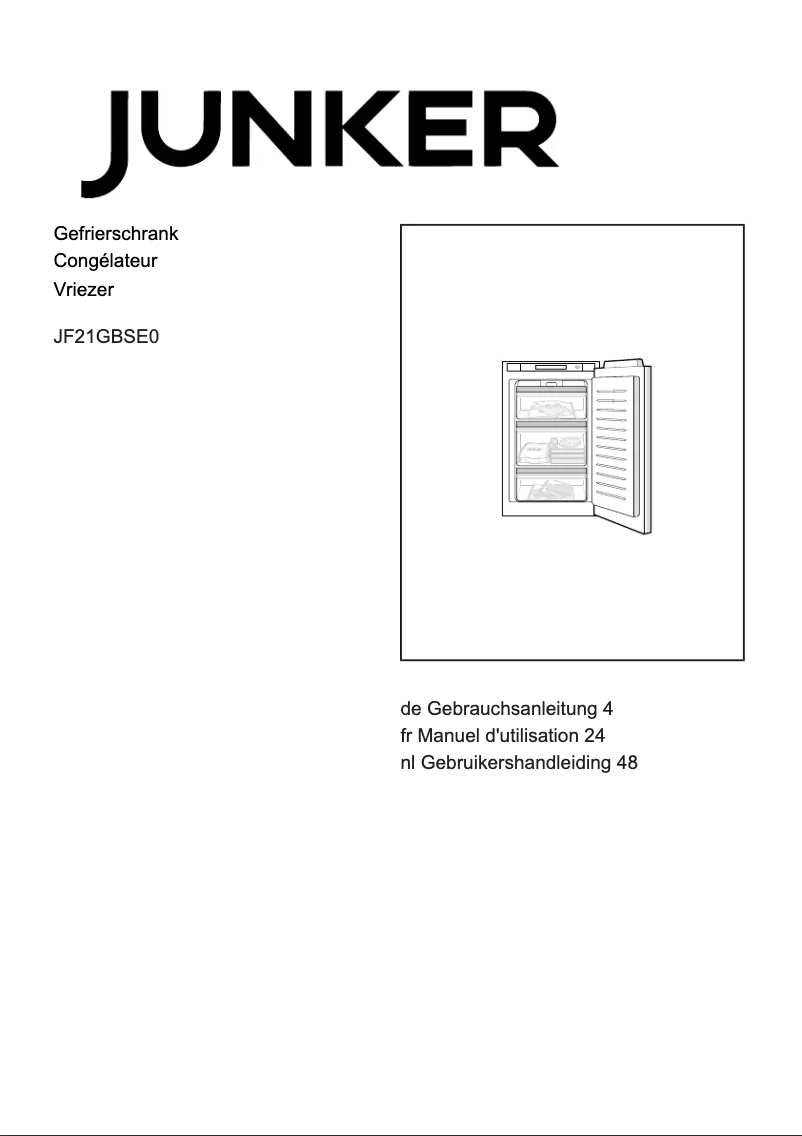 Image de la première page du manuel de l'appareil JF21GBSE0