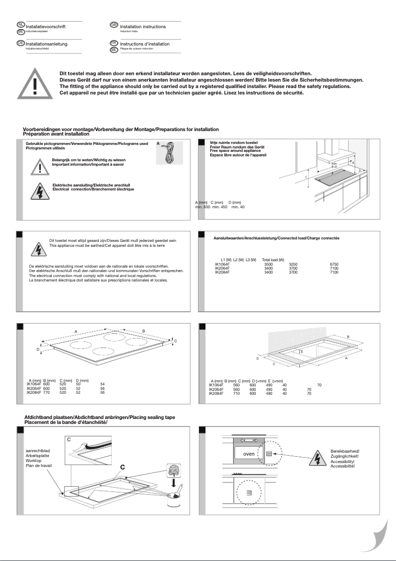 Page n°1 - Guide d'installation Pelgrim IK1064F