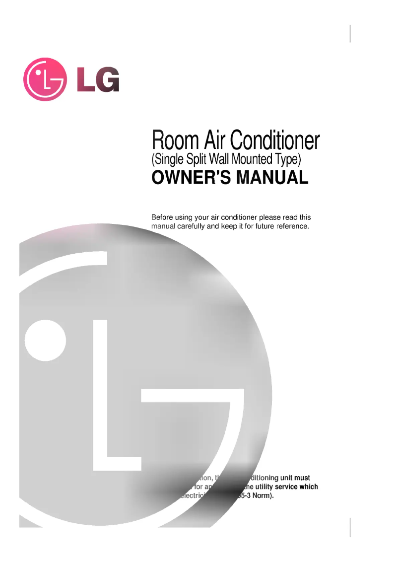 Page n°1 - Manuel utilisateur LG LS-J0760HL