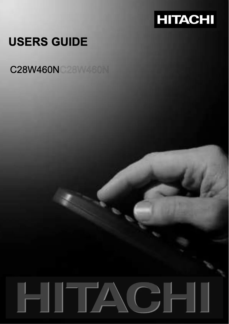 Page 1 de la notice Manuel utilisateur Hitachi C28W460N