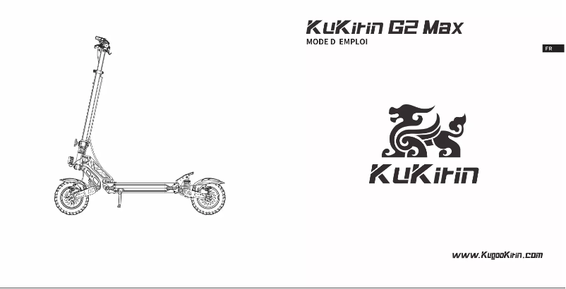 Image de la première page du manuel de l'appareil KuKirin G2 Max