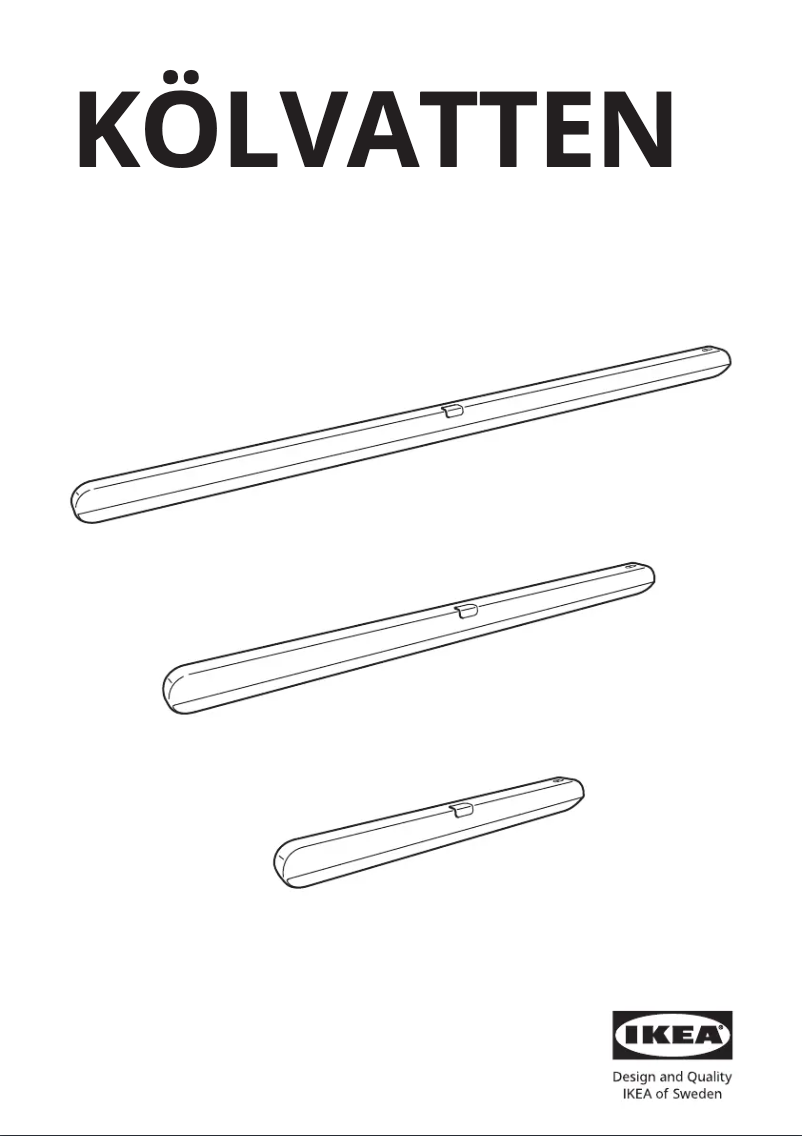 Page 1 de la notice Manuel utilisateur Ikea KÖLVATTEN 805.941.77