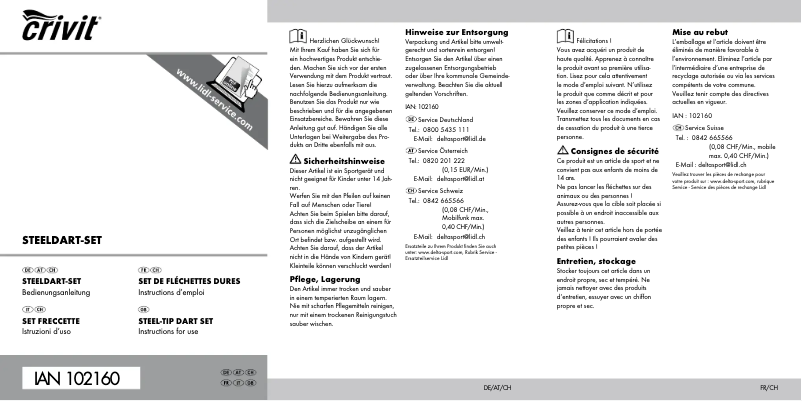 Image de la première page du manuel de l'appareil IAN 91562