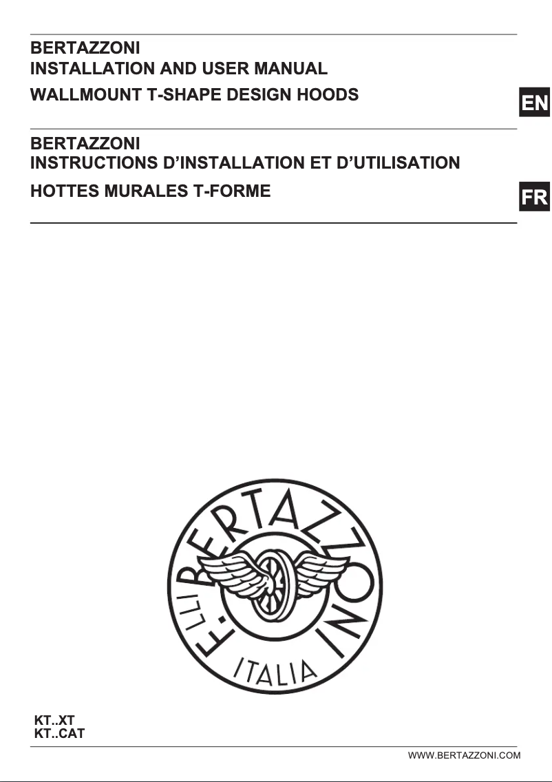 Page 1 de la notice Guide d'installation Bertazzoni KT36XT