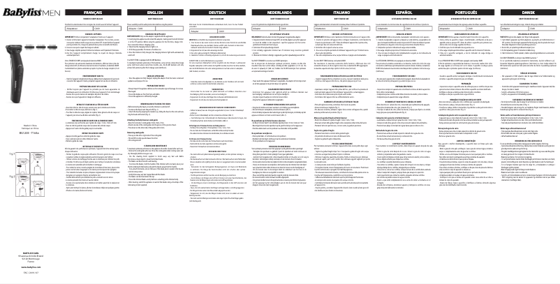 Page n°1 - Manuel utilisateur BaByliss BG120E