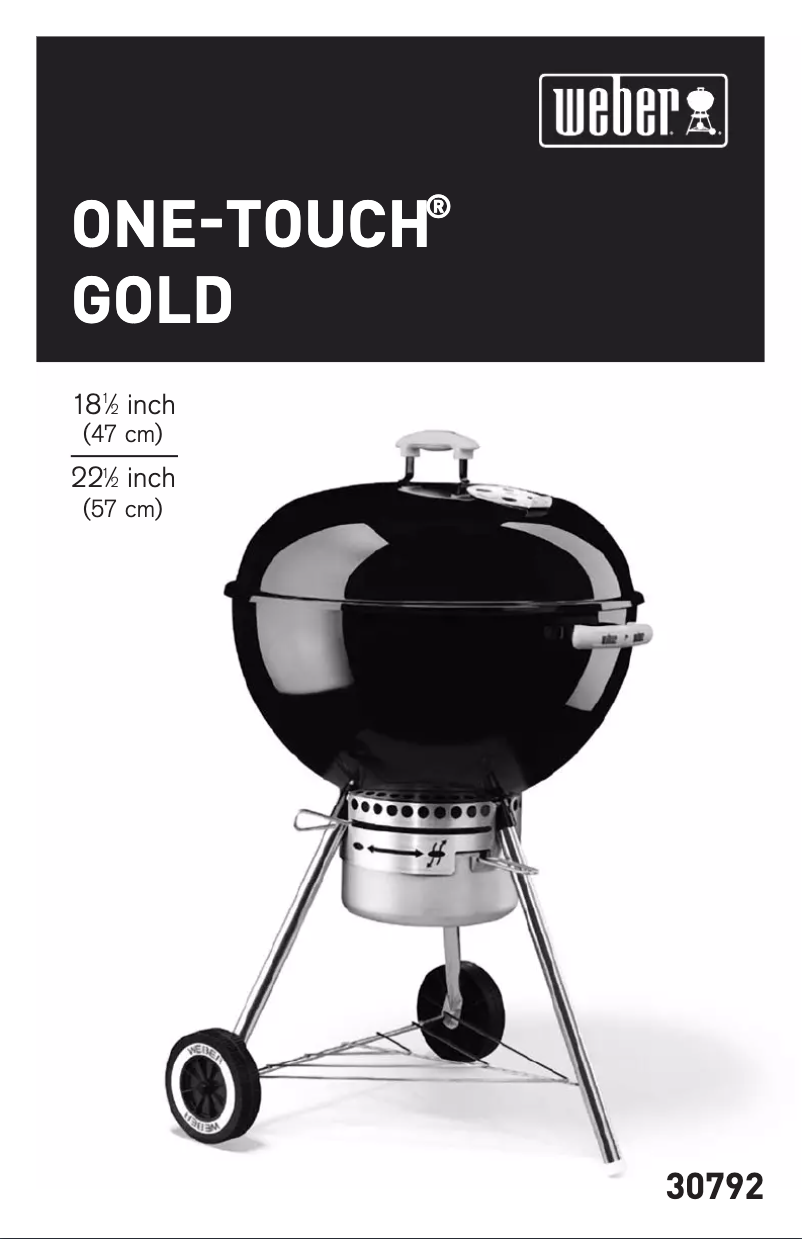Página 1 del manual Manual de usuario Weber One-Touch Gold 47x57cm