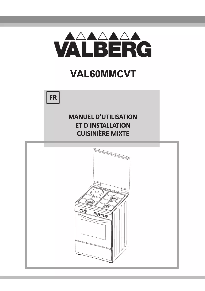 Image de la première page du manuel de l'appareil VAL60MMCVT