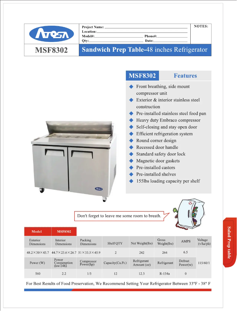 Image de la première page du manuel de l'appareil MSF8302