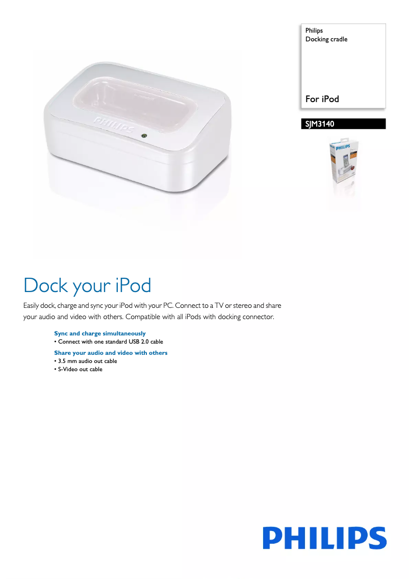 Page n°1 - Brochure Philips SJM3140