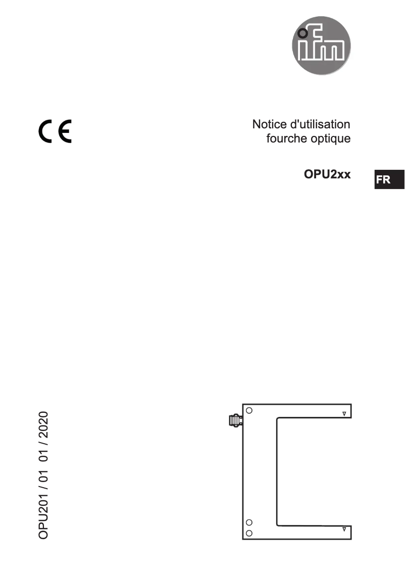 Image de la première page du manuel de l'appareil OPU201