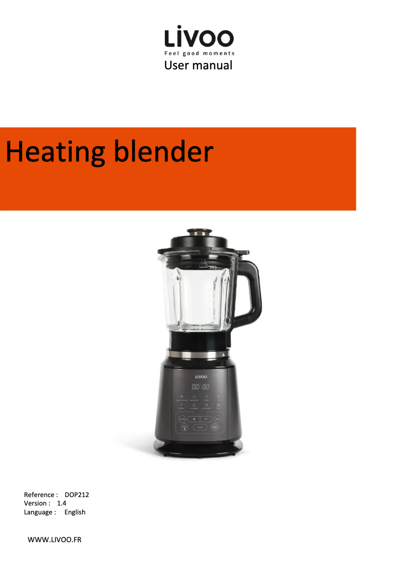 Page 1 de la notice Manuel utilisateur Livoo DOP212