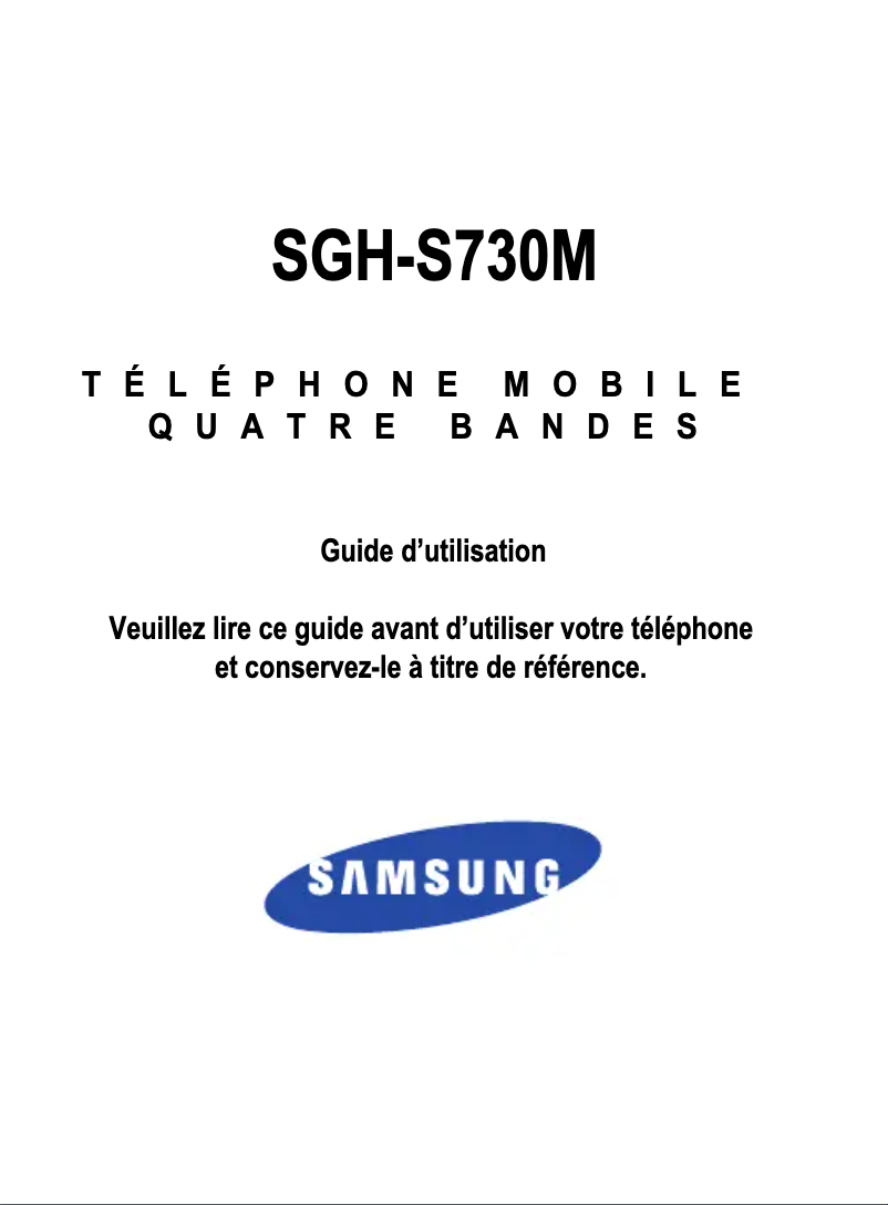 Page n°1 - Manuel utilisateur Samsung Galaxy Discover