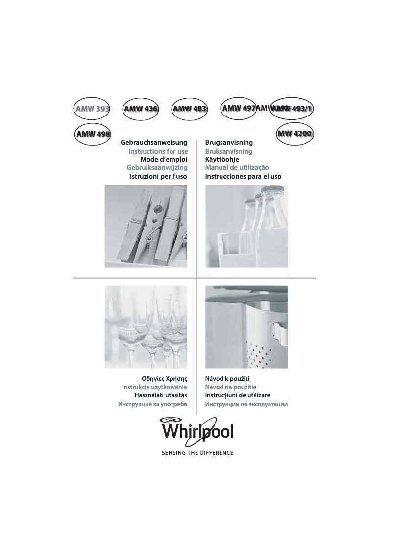Page 1 de la notice Manuel utilisateur Whirlpool AMW 493-1