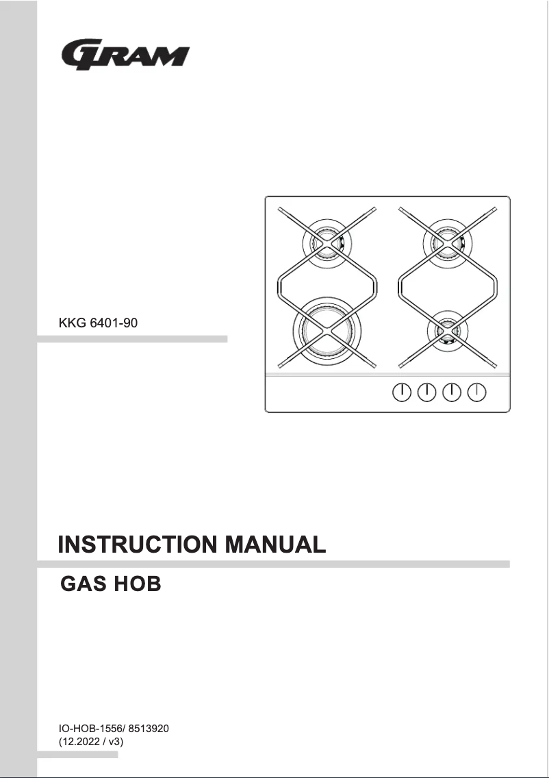 Page 1 de la notice Manuel utilisateur Gram KKG 6401-90