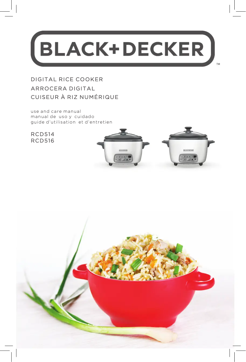 Page 1 de la notice Manuel utilisateur Black & Decker RCD516