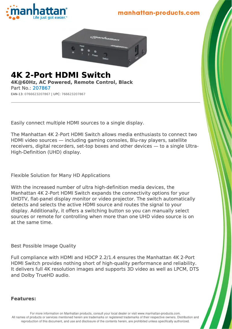 Image de la première page du manuel de l'appareil 207867