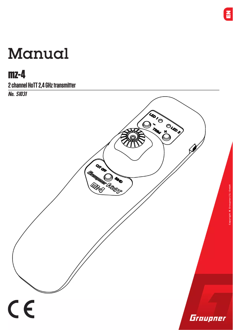Page 1 de la notice Manuel utilisateur Graupner S1031