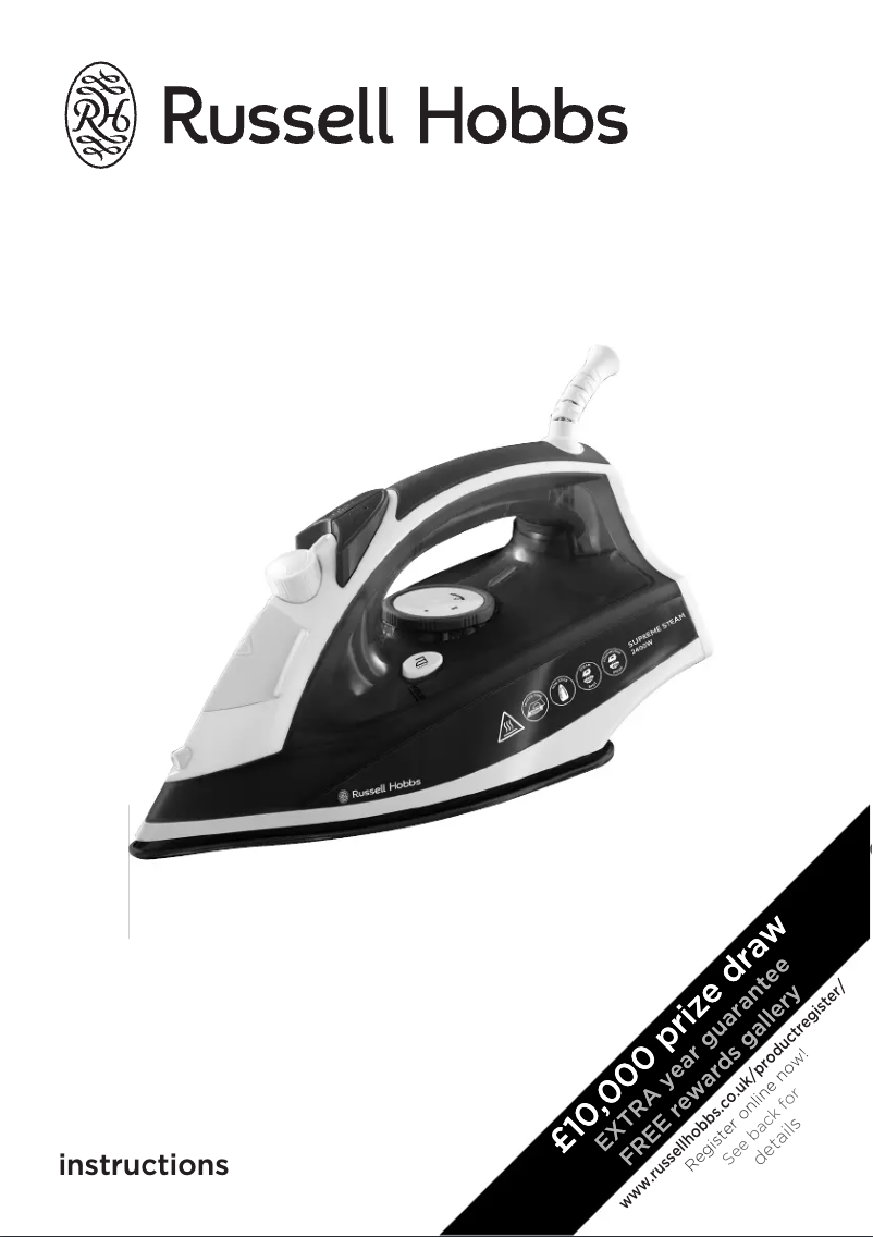 Image de la première page du manuel de l'appareil Supreme Steam 23062