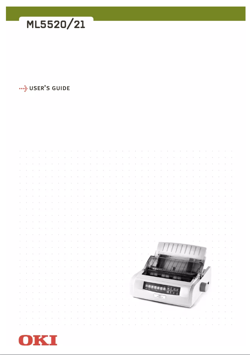 Page n°1 - Manuel utilisateur OKI ML5520